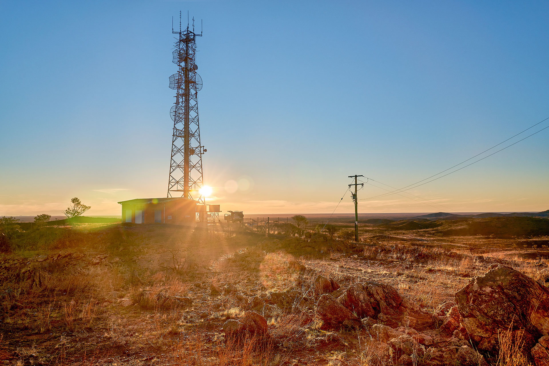 Tower at sunset